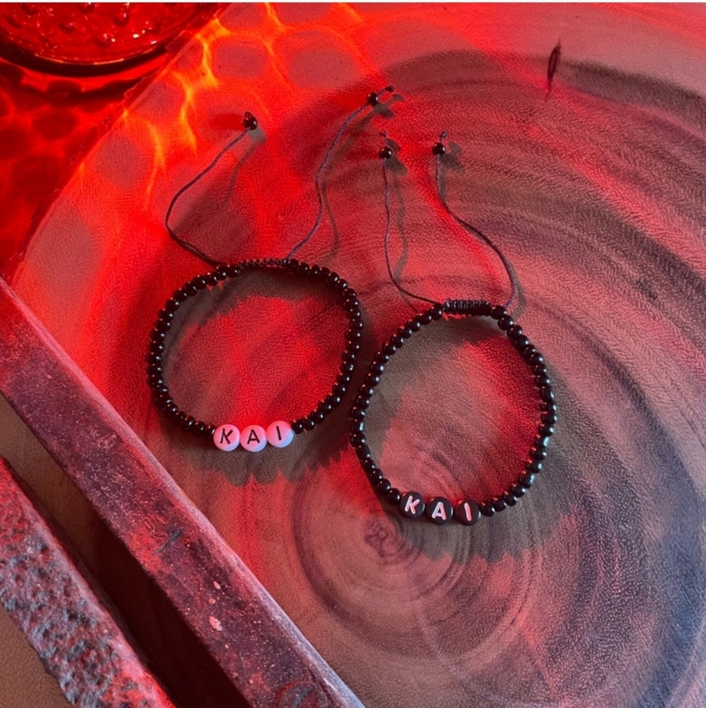 KAI -TVD inspired friendship bracelet adjustable witch men woman black white FUN